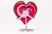 Premium Metal Heart Stand | Silver-