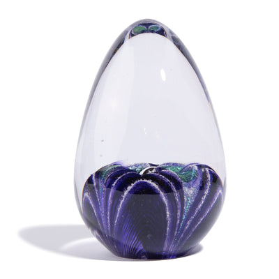 Cremation Glass Art Paperweight Egg with Ashes | Royal-eggs