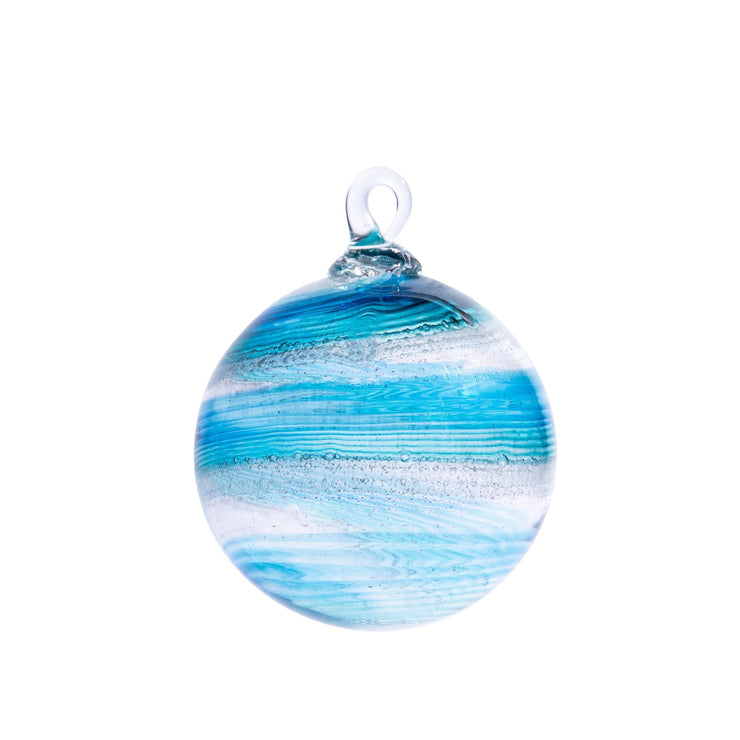 Cremation Glass Memorial Christmas Ornaments | Seafoam-ornaments