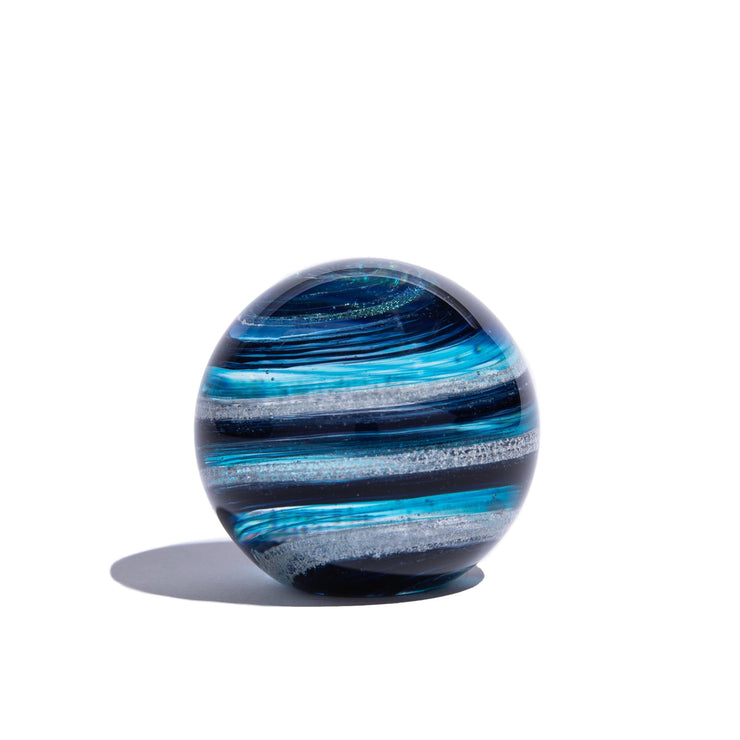 Hand Blown Glass Paperweight Orb With Cremation Ash | High Tide-globes