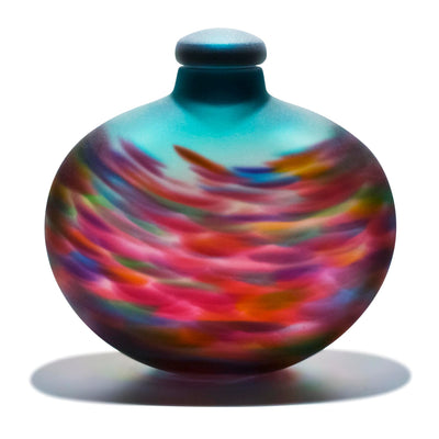 Hand Blown Glass Urn for Cremation Ashes | Flamingo Lagoon Urn-