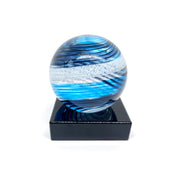 PREMIUM BLACK SQUARE LED LIGHT BASE FOR CREMATION GLASS ART MEMORIALS | WHITE LIGHT-light stand